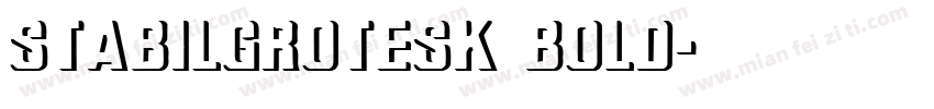 StabilGrotesk Bold字体转换